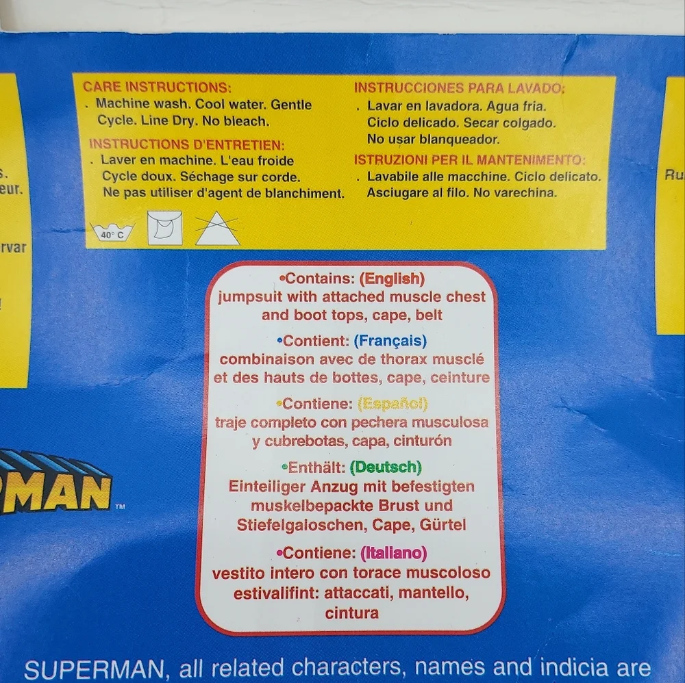 *SHIPS SAME/NEXT DAY!* New Boys Superman Costume - Muscle Chest!